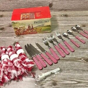Vintage inspired Rogers 22-Piece Picnic Set for 4